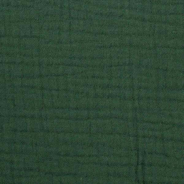 Musselin - Double Gauze -  Jenke Uni Smaragd by Swafing
